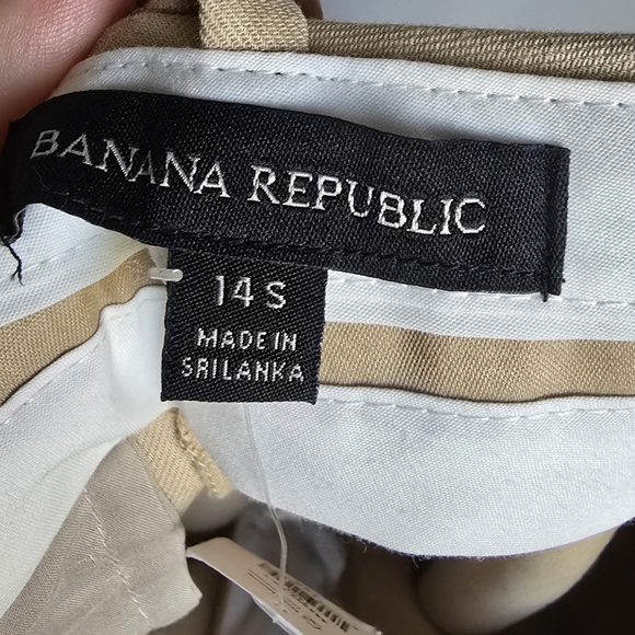 Banana Republic, New Cruise Wide-Leg Pants Maverick Tan Womens Size 14 Short - Picture 9 of 13